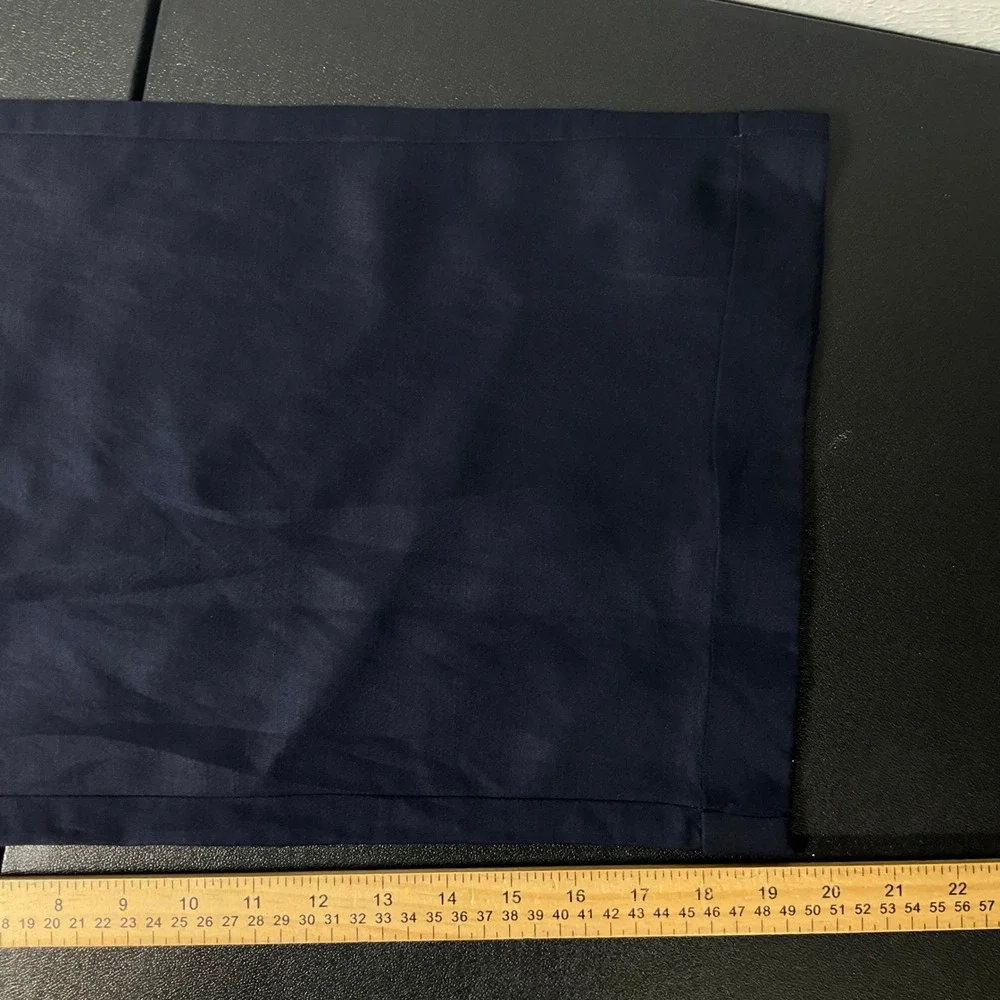 Banana Republic Jumpsuit Women 6 Navy Linen Tie Back Wide Leg Cropped Petite‎